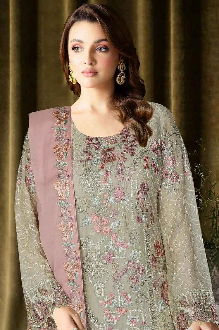 Picture of Ramsha - Sangeet Embroidered Chiffon Collection Vol 4 - B-409 - Unstitched - Available at Raja Sahib