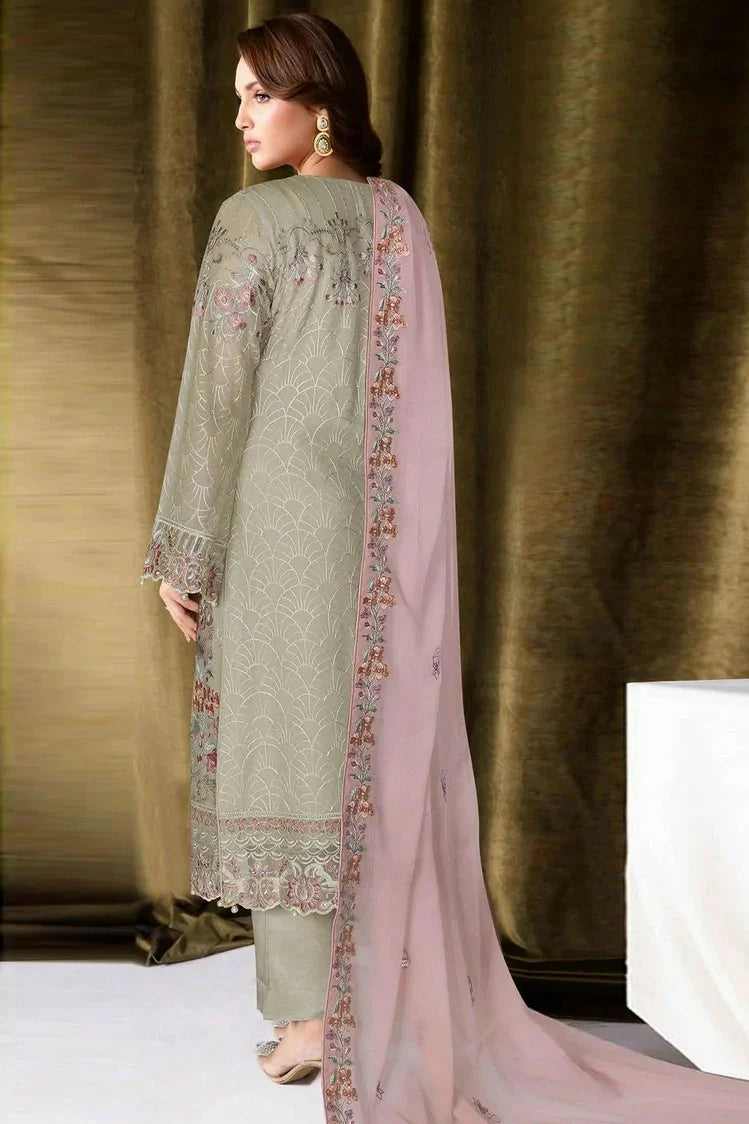 Picture of Ramsha - Sangeet Embroidered Chiffon Collection Vol 4 - B-409 - Unstitched - Available at Raja Sahib