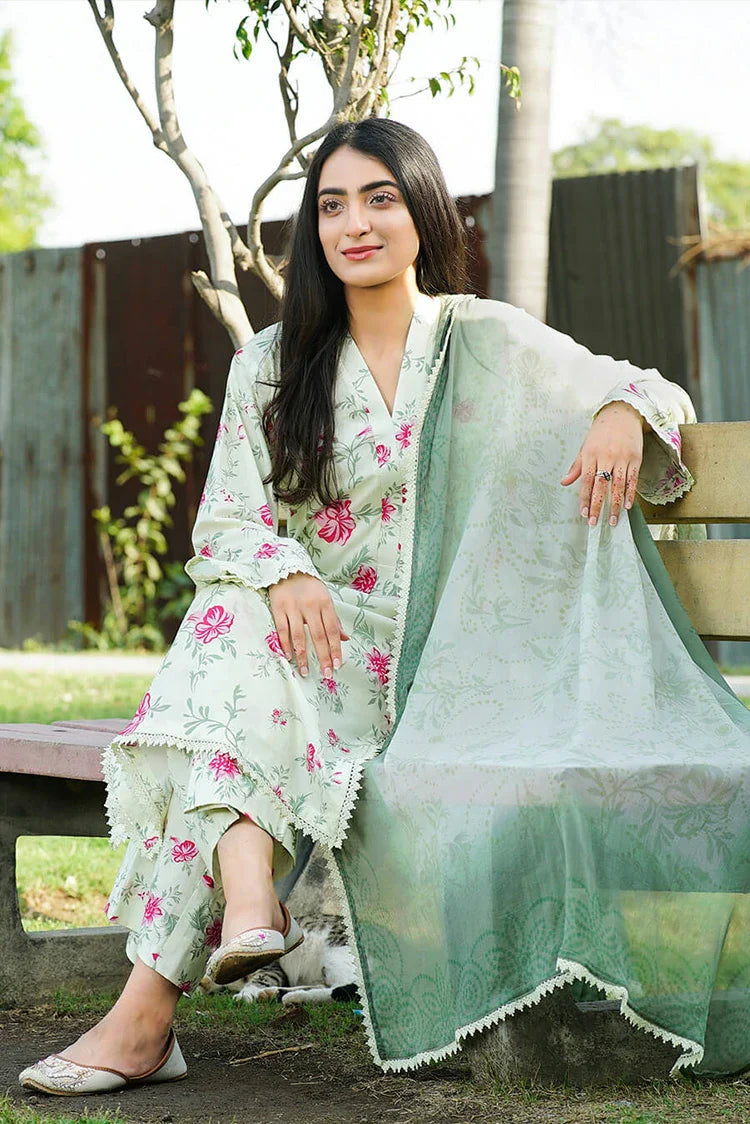 Picture of Ileen - Print Edit - 08-Viola - Unstitched - Available at Raja Sahib