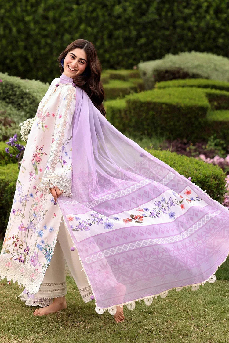 Picture of Sardinia - Embroidered Lawn Eid Edit - 01-LAVENDER CLOUDS - Unstitched - Available at Raja Sahib