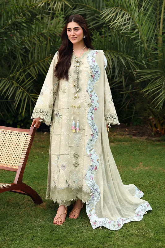 Picture of Sardinia - Embroidered Lawn Eid Edit - 07-MONSOON SAGE - Unstitched - Available at Raja Sahib