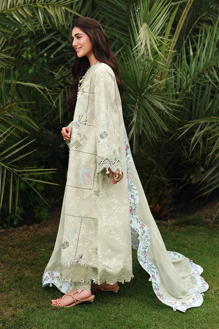 Picture of Sardinia - Embroidered Lawn Eid Edit - 07-MONSOON SAGE - Unstitched - Available at Raja Sahib