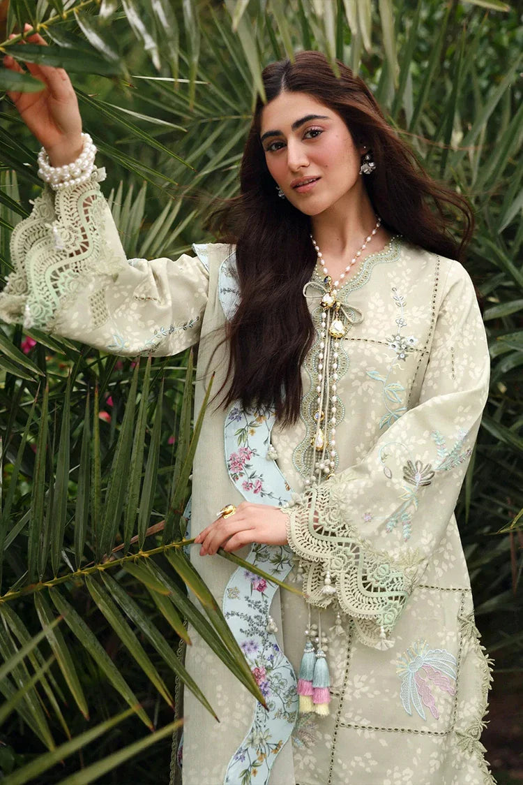 Picture of Sardinia - Embroidered Lawn Eid Edit - 07-MONSOON SAGE - Unstitched - Available at Raja Sahib