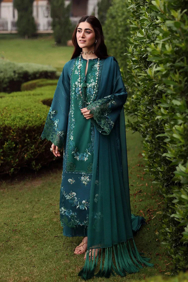 Picture of Sardinia - Embroidered Lawn Eid Edit - 08-HILLSIDE TEAL - Unstitched - Available at Raja Sahib