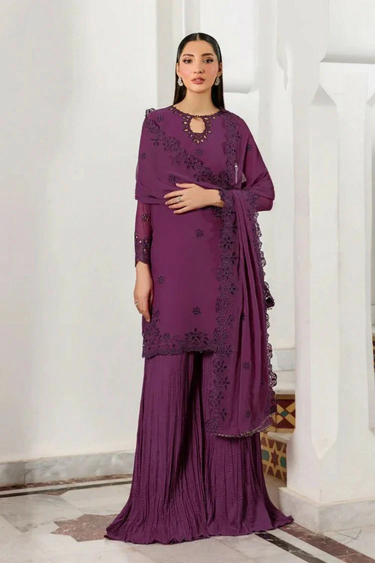Picture of Zarif - Nourah Formal Wear - ZF-ZQH-08 WADHAI - Unstitched - Available at Raja Sahib