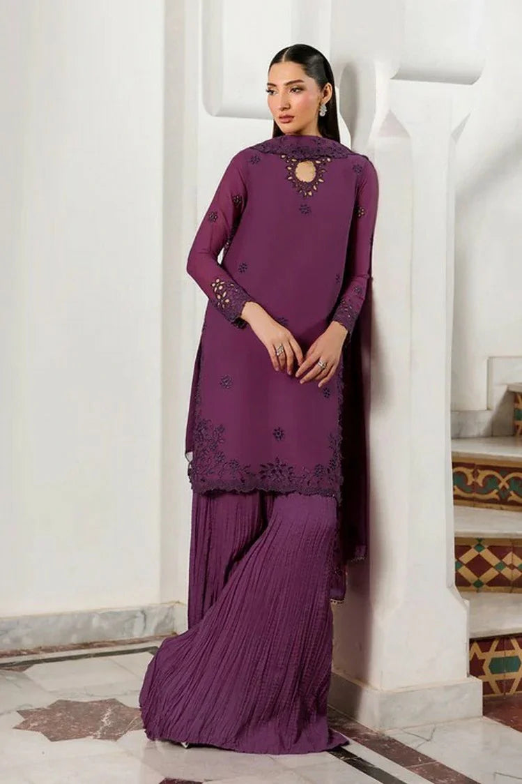 Picture of Zarif - Nourah Formal Wear - ZF-ZQH-08 WADHAI - Unstitched - Available at Raja Sahib