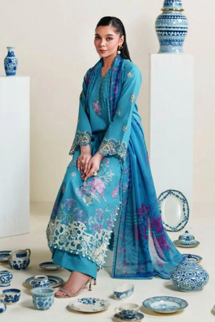 Picture of Neeshay - Whispers Of Summer Luxury Lawn - NH-20-SKYLA - Unstitched - Available at Raja Sahib