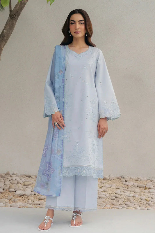 Picture of Seran - Eclat Premium Lux Lawn - 02-Eloire - Unstitched - Available at Raja Sahib