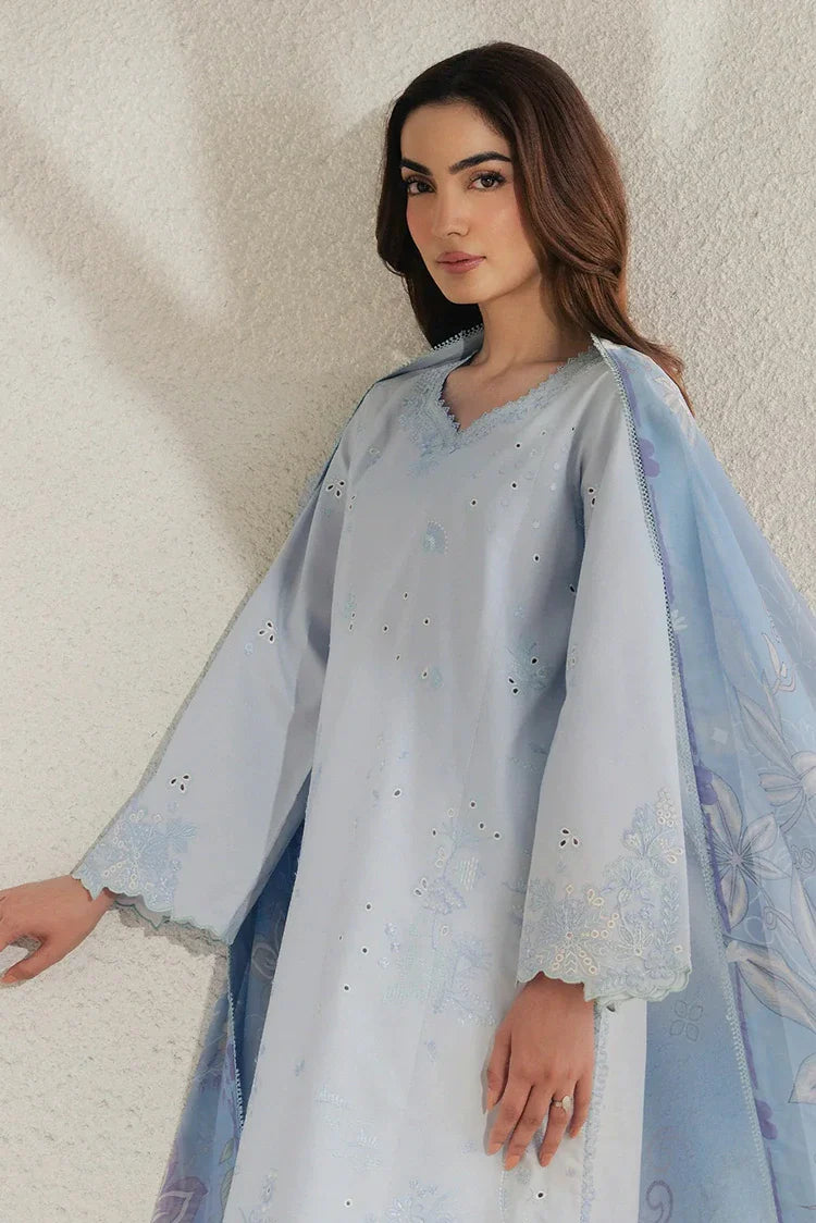 Picture of Seran - Eclat Premium Lux Lawn - 02-Eloire - Unstitched - Available at Raja Sahib