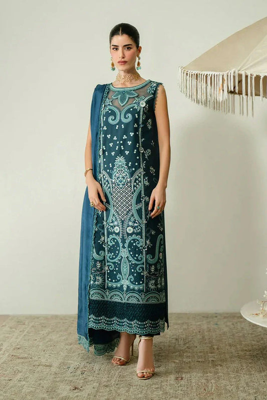 Picture of Zariya - Zaira Blooming Flower Lawn Collection - FAUNA-ZB6S101 - Unstitched - Available at Raja Sahib