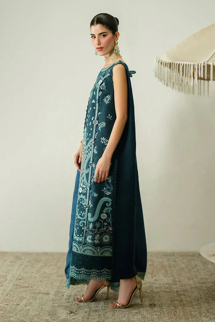 Picture of Zariya - Zaira Blooming Flower Lawn Collection - FAUNA-ZB6S101 - Unstitched - Available at Raja Sahib