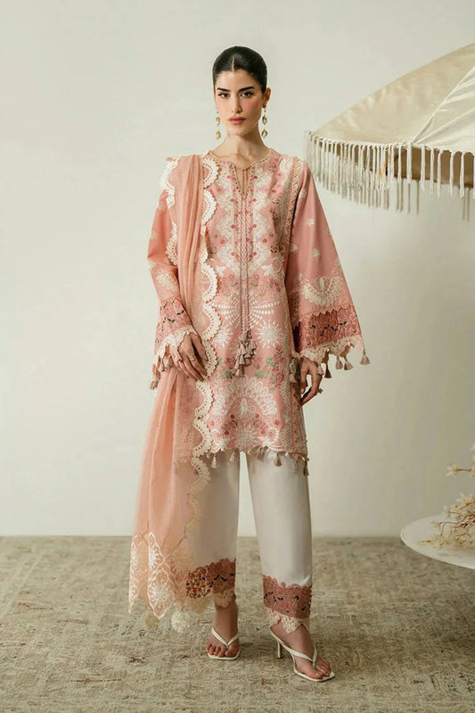 Picture of Zariya - Zaira Blooming Flower Lawn Collection - LUNA-ZB6S103 - Unstitched - Available at Raja Sahib