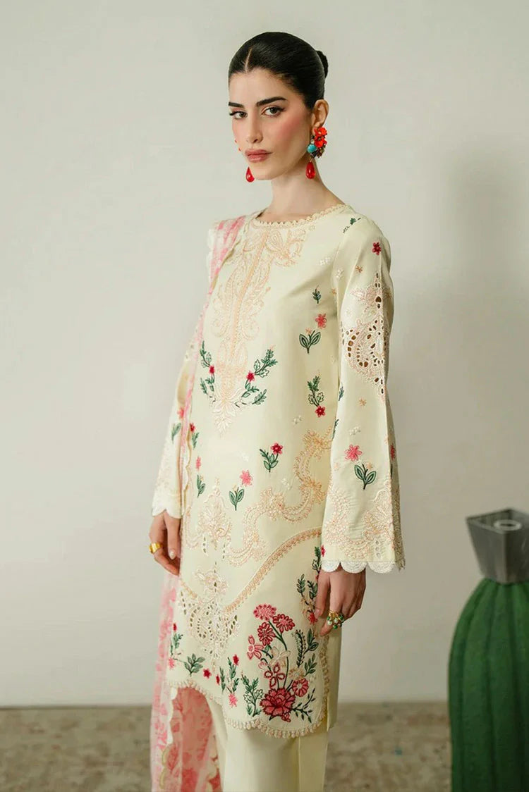 Picture of Zariya - Zaira Blooming Flower Lawn Collection - MAIA-ZB6S106 - Unstitched - Available at Raja Sahib
