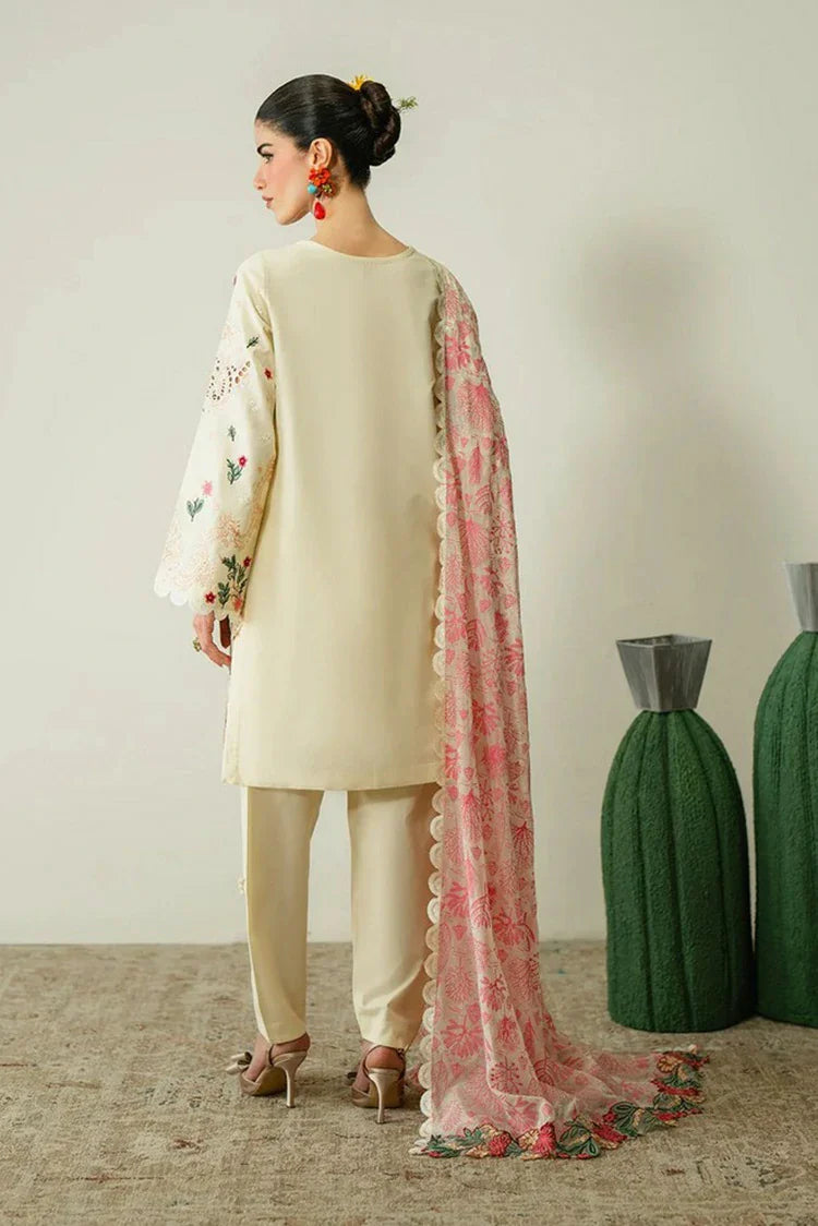 Picture of Zariya - Zaira Blooming Flower Lawn Collection - MAIA-ZB6S106 - Unstitched - Available at Raja Sahib