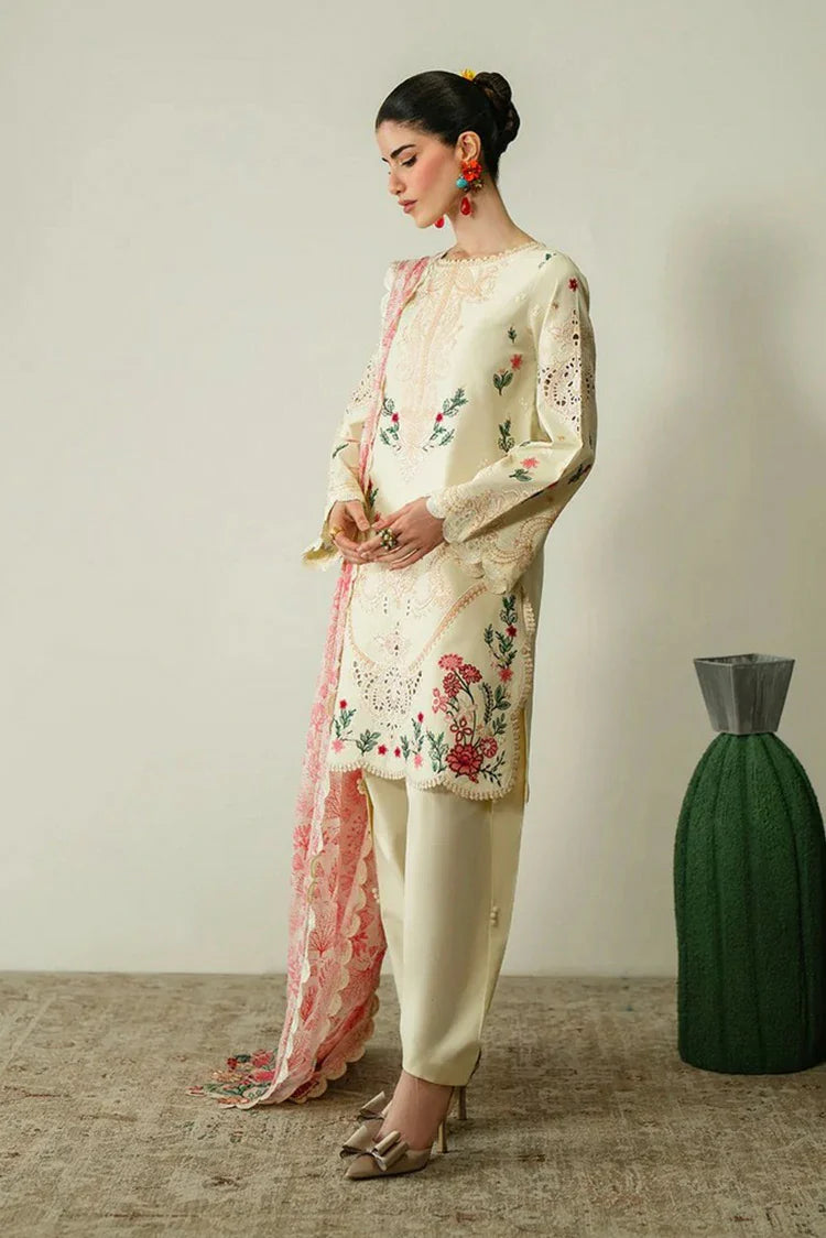 Picture of Zariya - Zaira Blooming Flower Lawn Collection - MAIA-ZB6S106 - Unstitched - Available at Raja Sahib