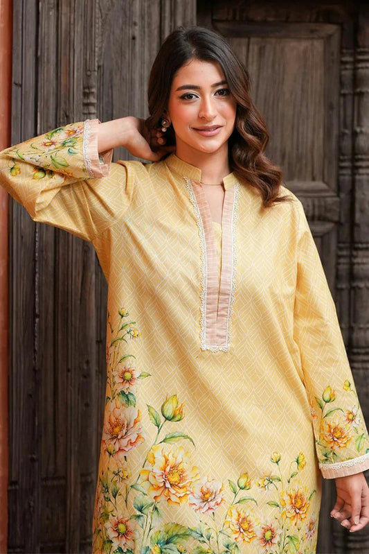 Mariam Aziz - Mahgul Printed Lawn Collection - F-4-013 Gul Afshan - Unstitched