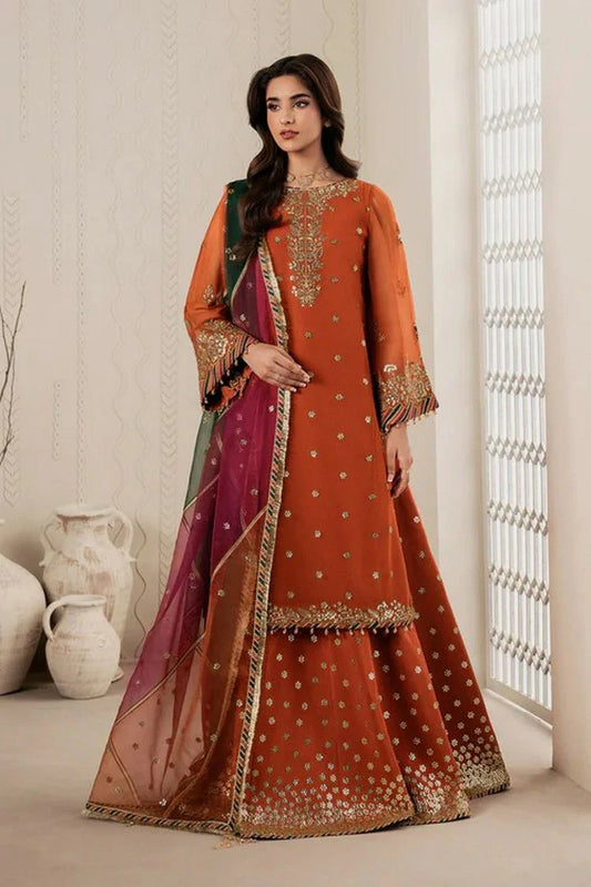 Zarif - Bayaan Chiffon Collection - ZR-BYN-02 SUNOOR - Unstitched