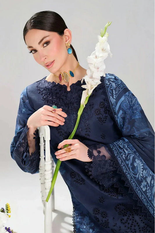 Ramsha - Dhanak Embroidered Lawn Collection Vol 2 - DH-201 - Unstitched