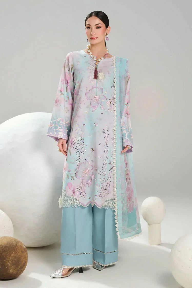 Ramsha - Dhanak Embroidered Lawn Collection Vol 2 - DH-207 - Unstitched