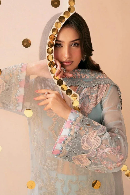 Ramsha - Dastak Luxury Chiffon Collection Vol 3 - Q-301 - Unstitched