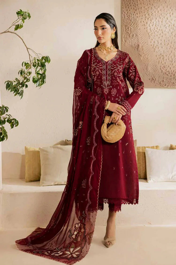 Nureh - Exclusive Luxury Lawn Karandi Collection Vol 1 - NE-219 - Unstitched