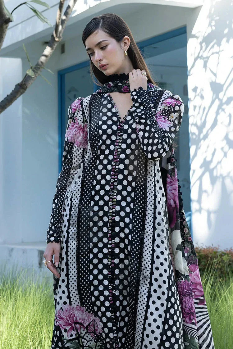 Picture of Elaf - Santorini Prints Collection - EPN-1B Pois & Her - Unstitched - Available at Raja Sahib