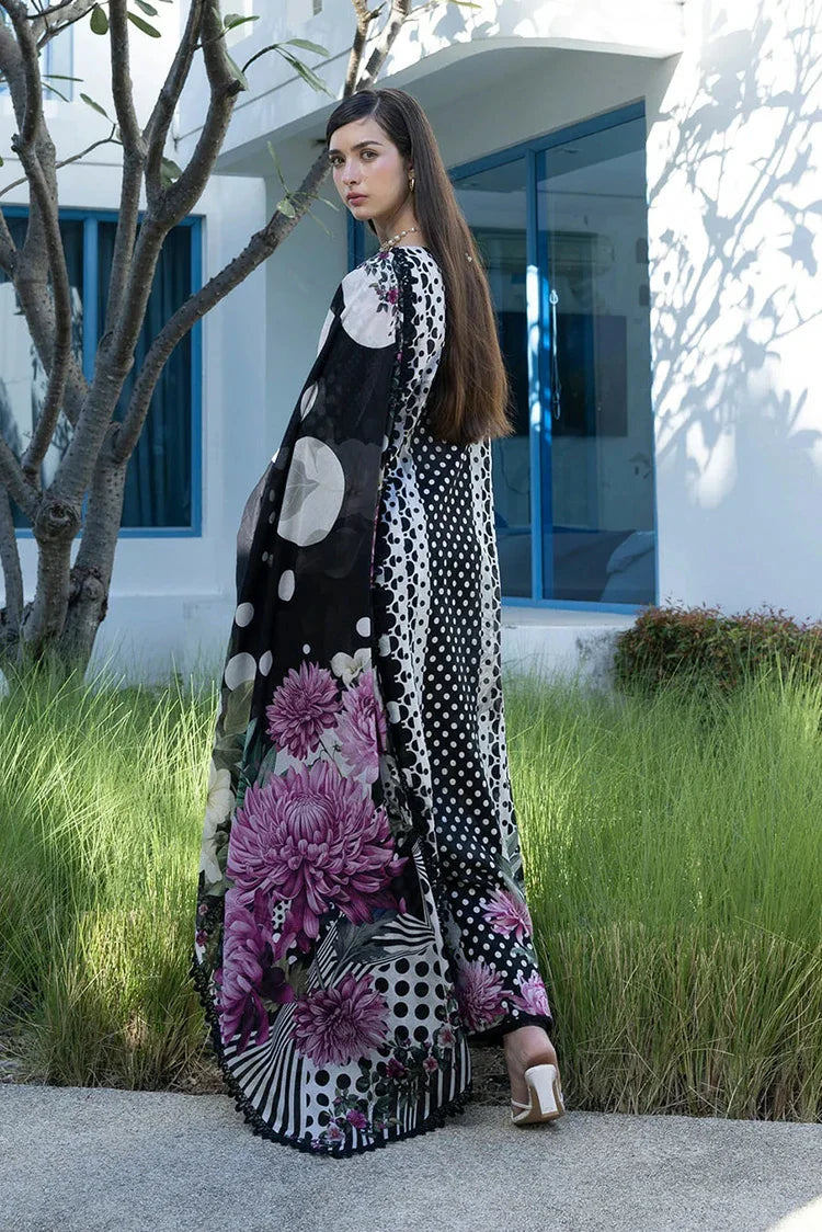 Picture of Elaf - Santorini Prints Collection - EPN-1B Pois & Her - Unstitched - Available at Raja Sahib