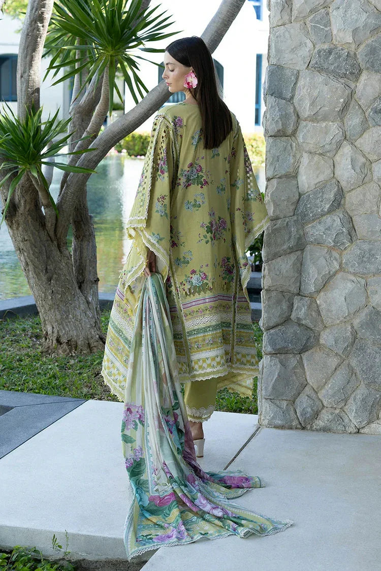 Picture of Elaf - Santorini Prints Collection - EPN-4A Avocado - Unstitched - Available at Raja Sahib