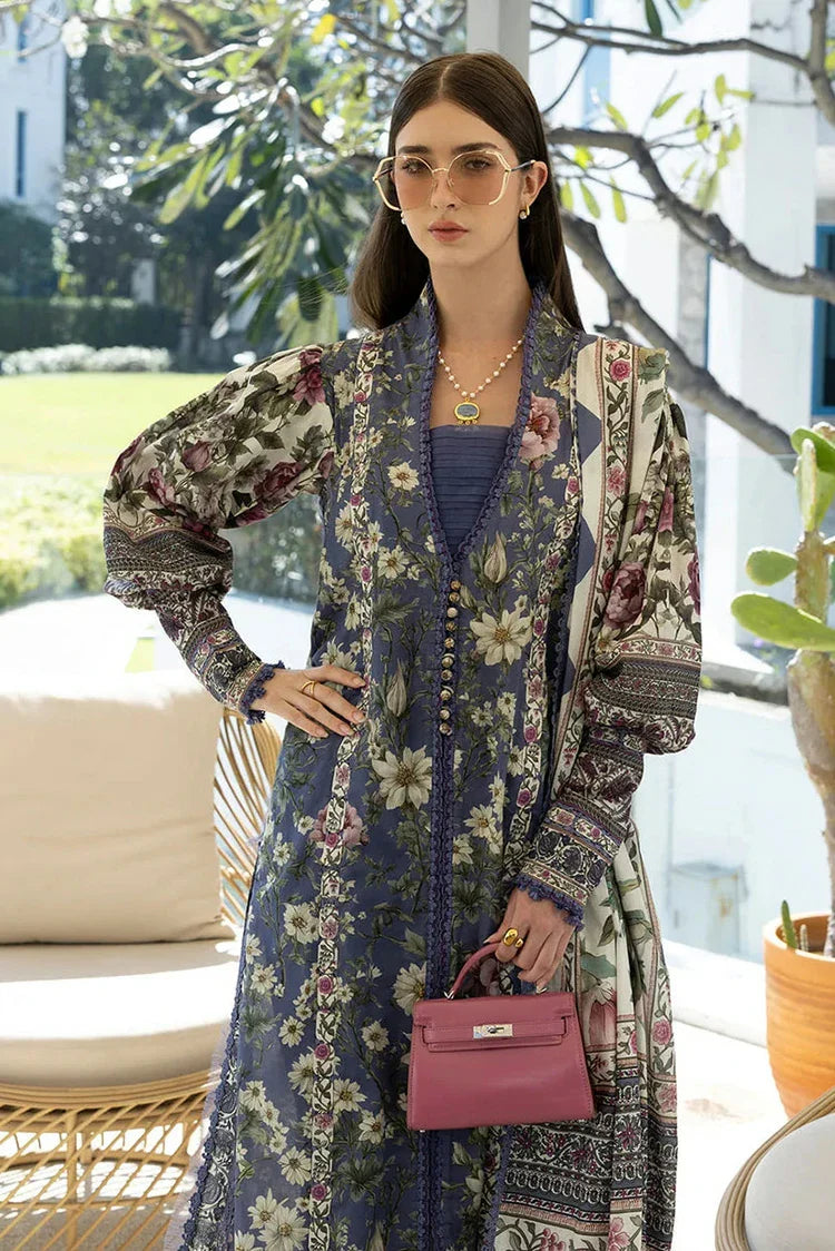 Picture of Elaf - Santorini Prints Collection - EPN-6A Boo Berry - Unstitched - Available at Raja Sahib