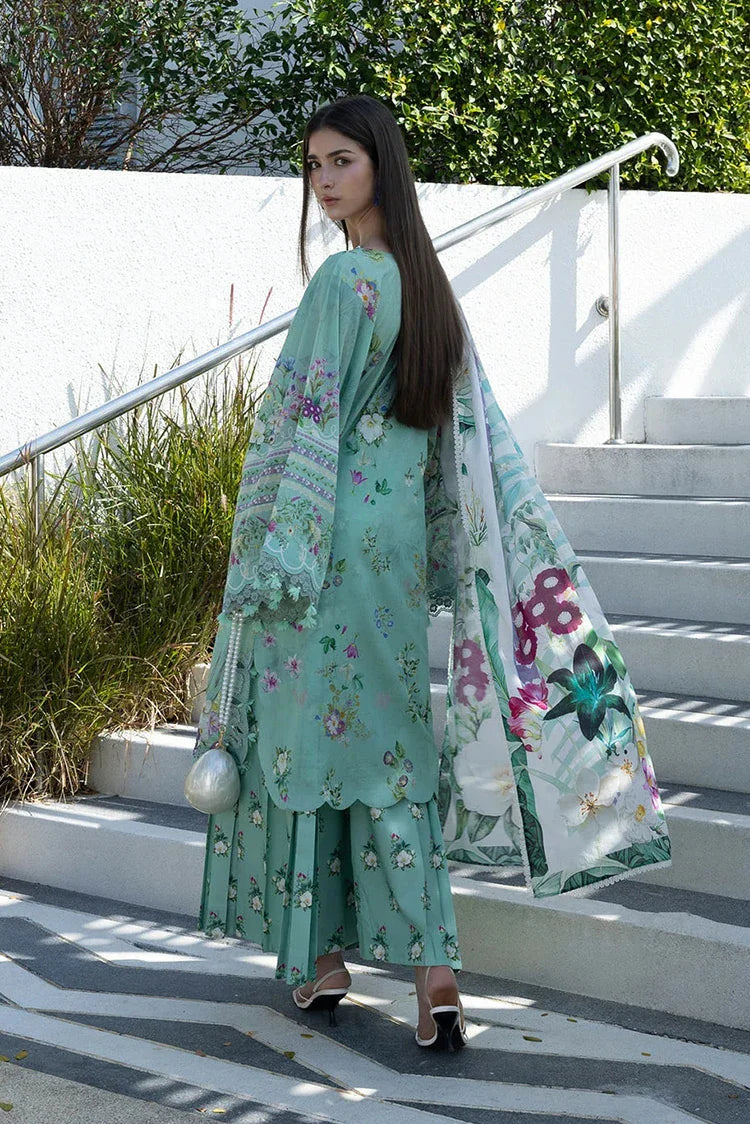 Picture of Elaf - Santorini Prints Collection - EPN-7A Teal Me - Unstitched - Available at Raja Sahib