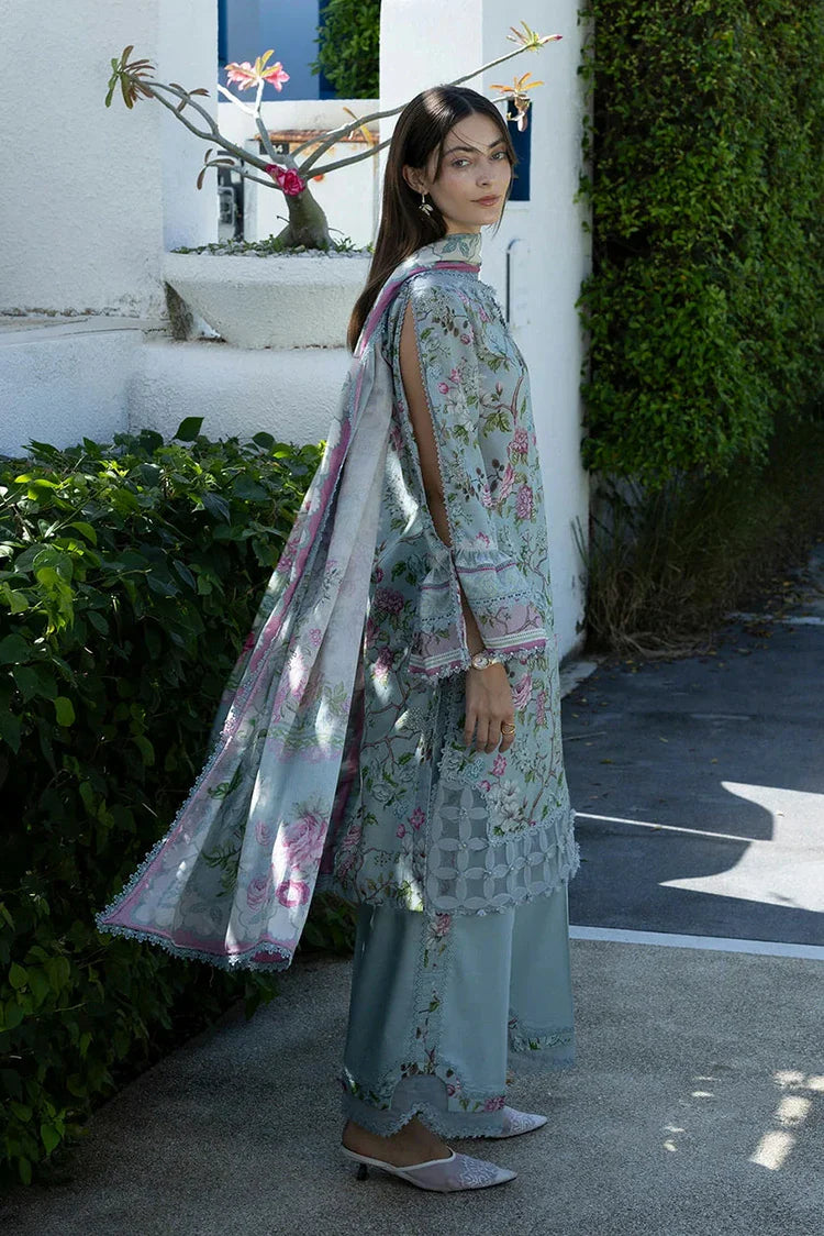 Picture of Elaf - Santorini Prints Collection - EPN-8A Eirini Bloom - Unstitched - Available at Raja Sahib