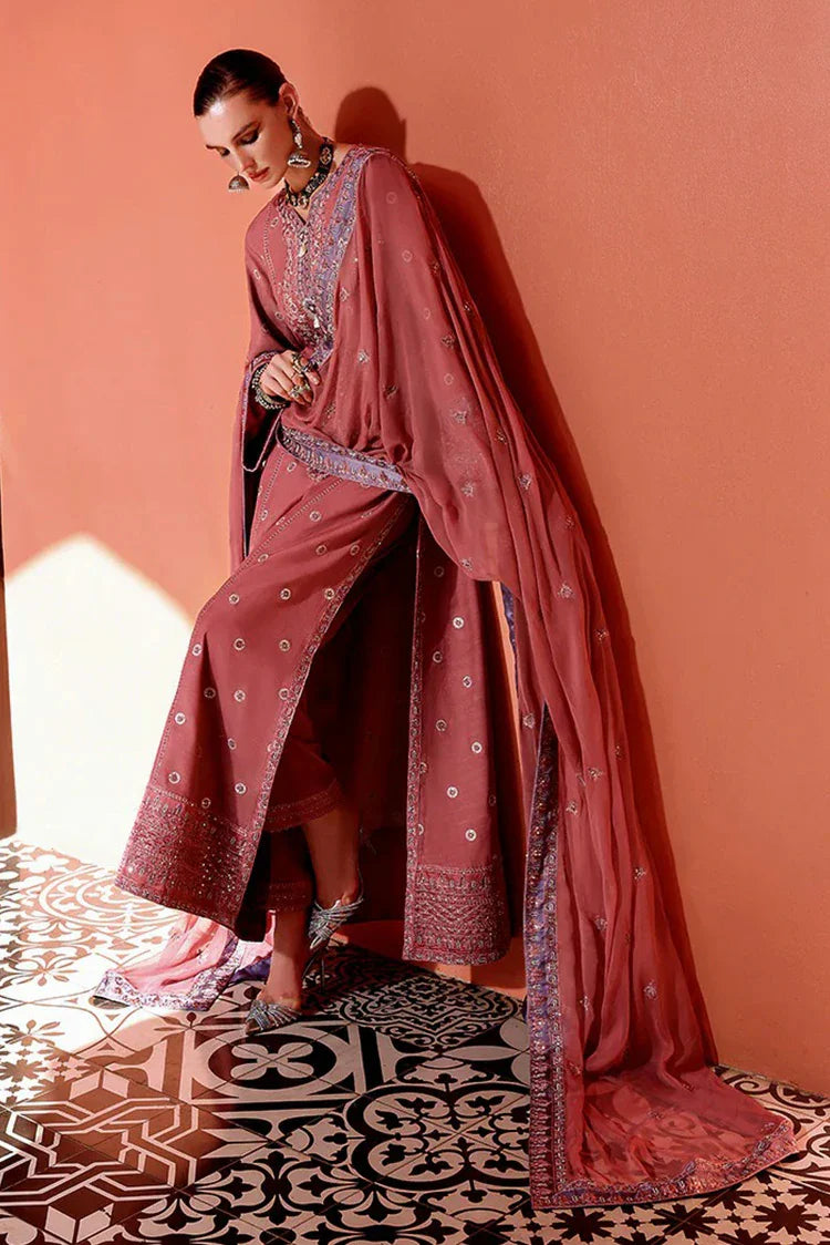 Picture of Mushq - Nuvera Raw Silk Elevated Collection - 4U-Hermione - Unstitched - Available at Raja Sahib