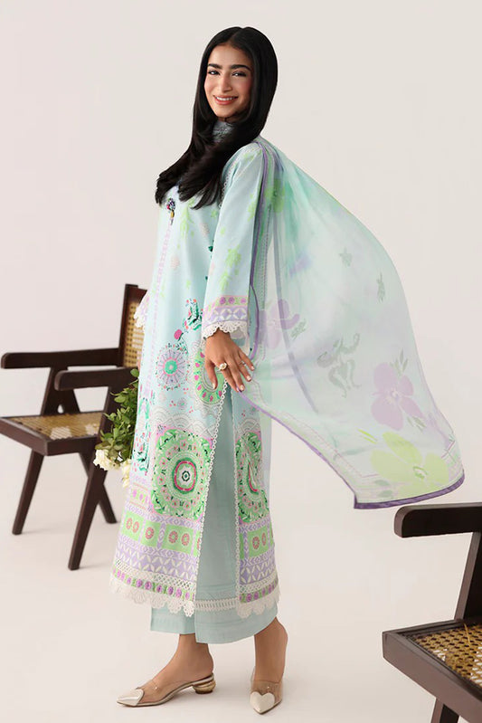 Picture of Roheenaz - Rosette Lawn Collection - 3B-Cool Mirage - Unstitched - Available at Raja Sahib