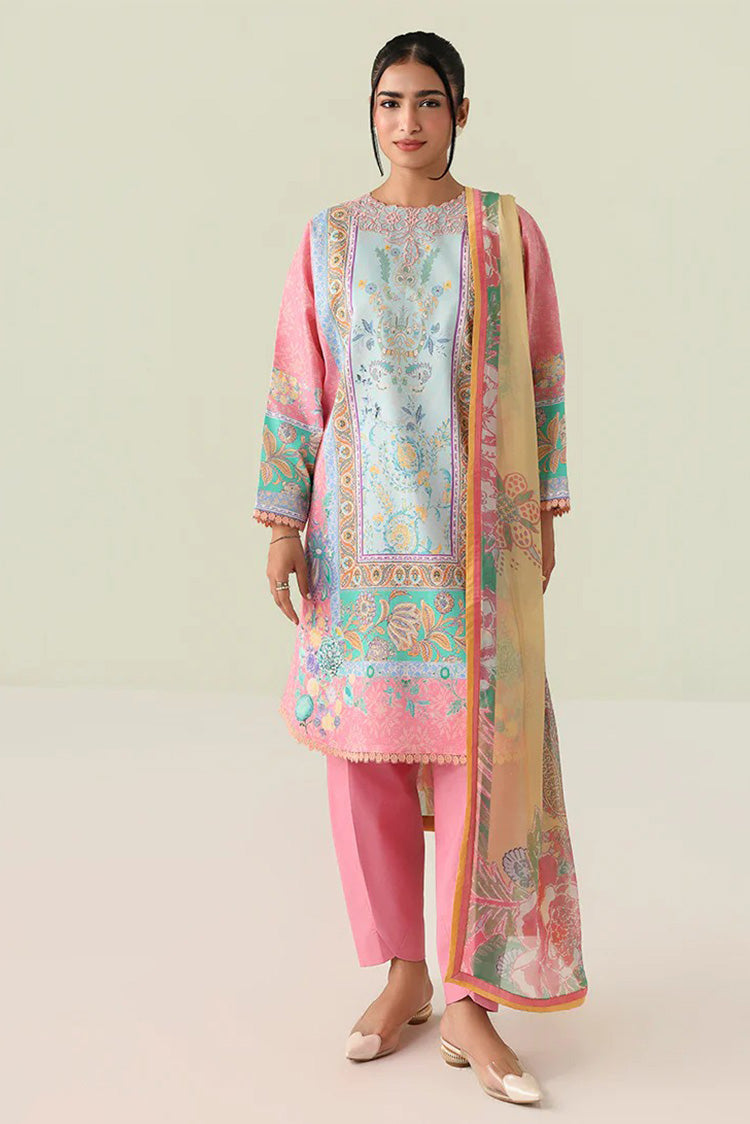 Picture of Roheenaz - Rosette Lawn Collection - 4A-Golden Hour - Unstitched - Available at Raja Sahib