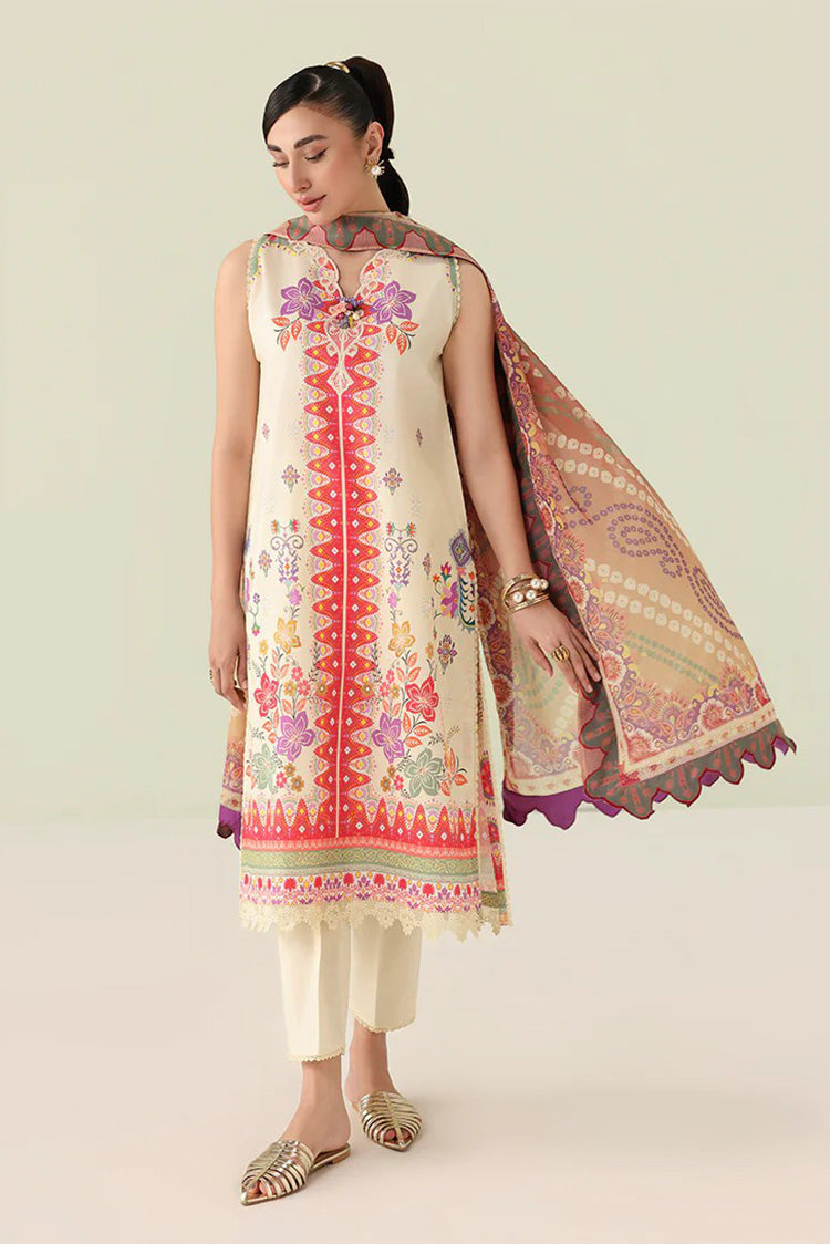Picture of Roheenaz - Rosette Lawn Collection - 5A-Pastel Symphony - Unstitched - Available at Raja Sahib