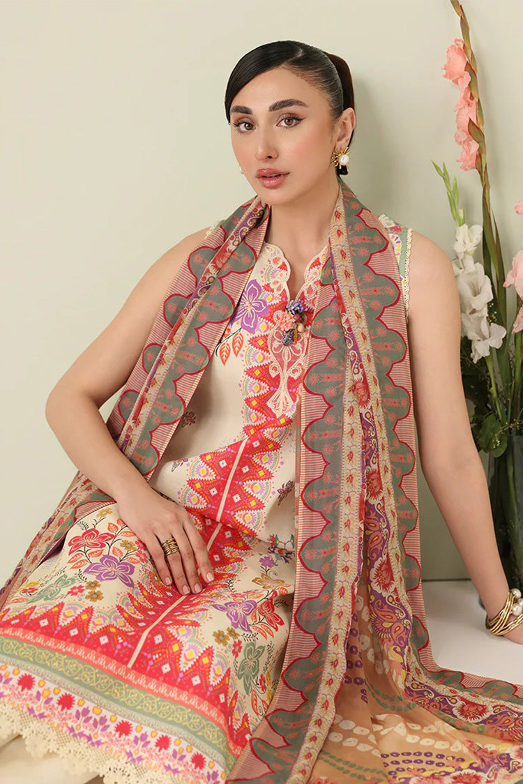 Picture of Roheenaz - Rosette Lawn Collection - 5A-Pastel Symphony - Unstitched - Available at Raja Sahib