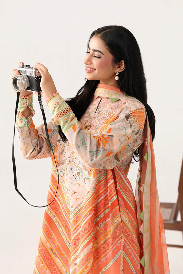 Picture of Roheenaz - Rosette Lawn Collection - 7A-Whispering Wind - Unstitched - Available at Raja Sahib