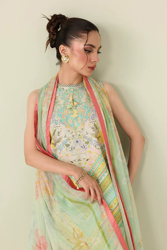 Picture of Roheenaz - Rosette Lawn Collection - 7B-Bloomed Muse - Unstitched - Available at Raja Sahib