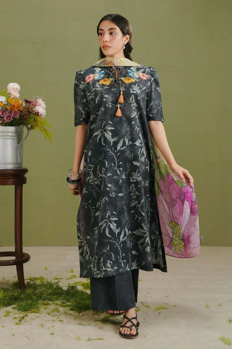 Picture of Zara Shahjahan - Coco Prints Drop 1 - Gece-5B - Unstitched - Available at Raja Sahib