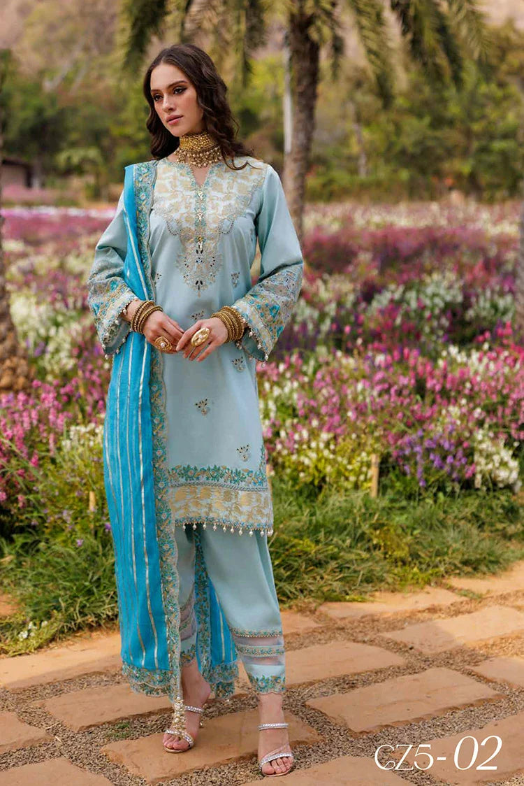 Picture of Charizma - Zauq Festive Lawn Jacquard Collection Vol 1 - CZ5-02 - Unstitched - Available at Raja Sahib