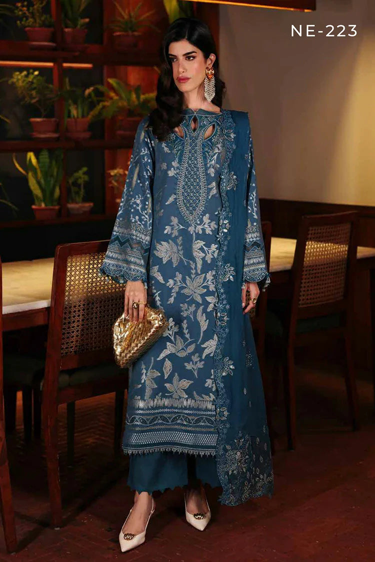 Picture of Nureh - Maya Embroidered Lawn Jacquard Collection Vol 1 - NE-223 - Unstitched - Available at Raja Sahib