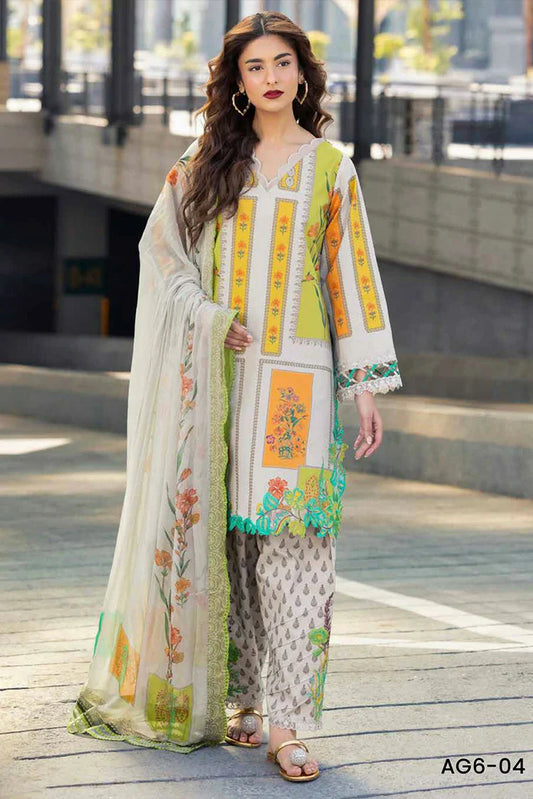 Picture of Charizma - Aghaz e Nou Embroidered Lawn Collection Vol 1 - AG6-04 - Unstitched - Available at Raja Sahib