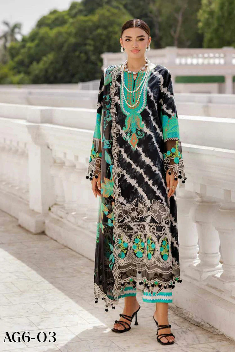 Picture of Charizma - Aghaaz e Nou Embroidered Lawn Collection Vol 1 - AG6-03 - Unstitched - Available at Raja Sahib