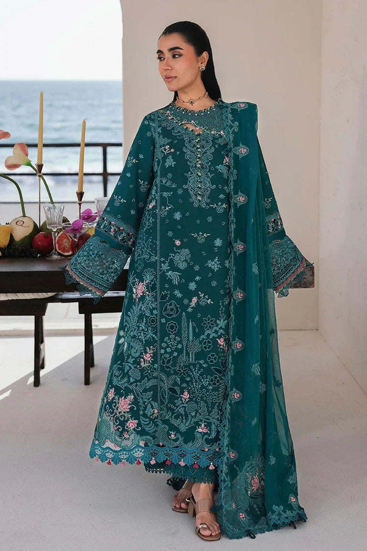 Picture of Qalamkar - Sahil Luxury Lawn Collection - SA-04 Elif - Unstitched - Available at Raja Sahib