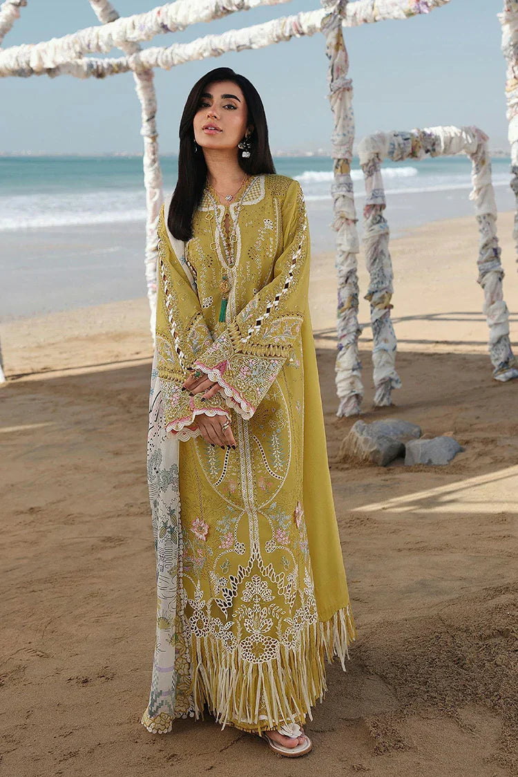 Picture of Qalamkar - Sahil Luxury Lawn Collection - SA-07 Hira - Unstitched - Available at Raja Sahib