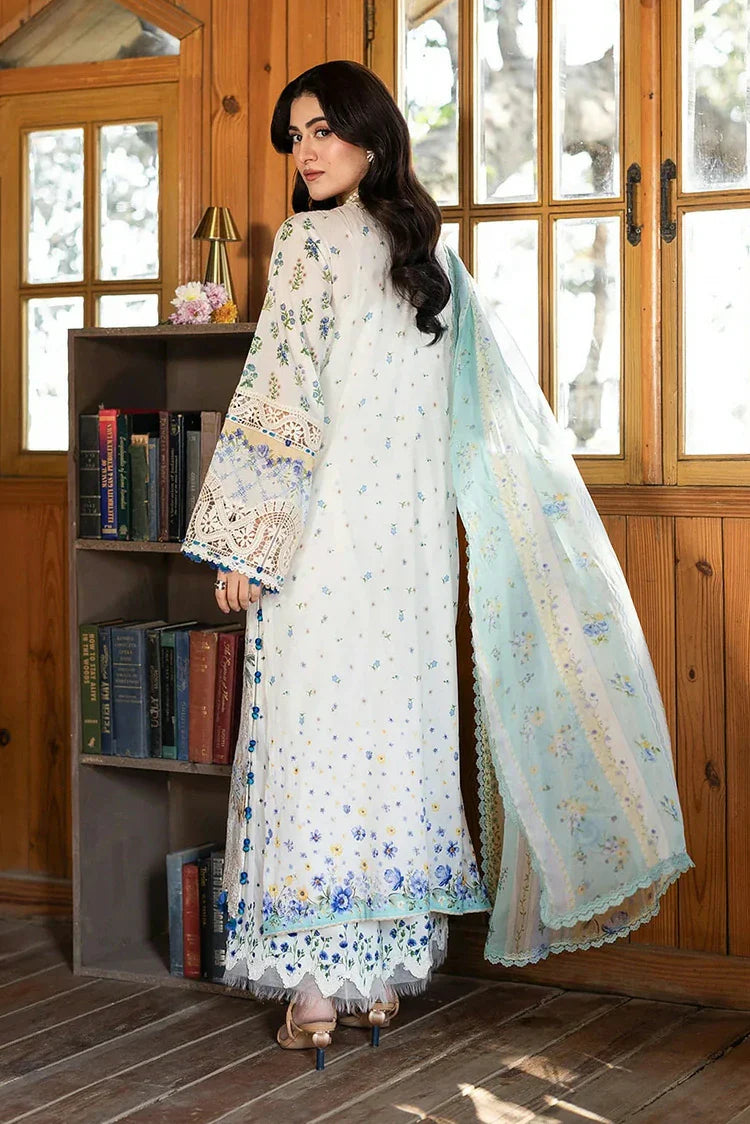 Picture of Elaf - Chikankari Prints With Chiffon Dupatta - ERC-1A SAHIL - Unstitched - Available at Raja Sahib