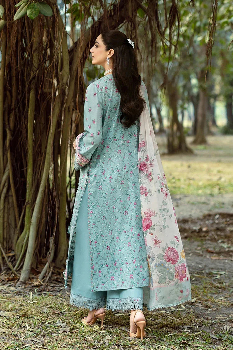 Picture of Elaf - Chikankari Prints With Chiffon Dupatta - ERC-2B BATIK - Unstitched - Available at Raja Sahib