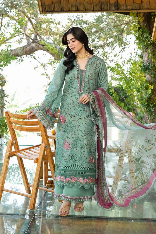 Picture of Elaf - Chikankari Prints With Chiffon Dupatta - ERC-4B NAYAB - Unstitched - Available at Raja Sahib