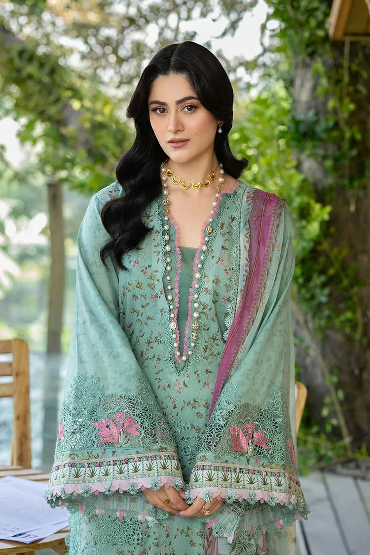 Picture of Elaf - Chikankari Prints With Chiffon Dupatta - ERC-4B NAYAB - Unstitched - Available at Raja Sahib