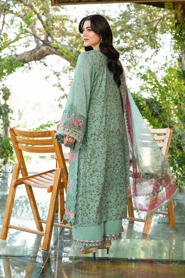 Picture of Elaf - Chikankari Prints With Chiffon Dupatta - ERC-4B NAYAB - Unstitched - Available at Raja Sahib
